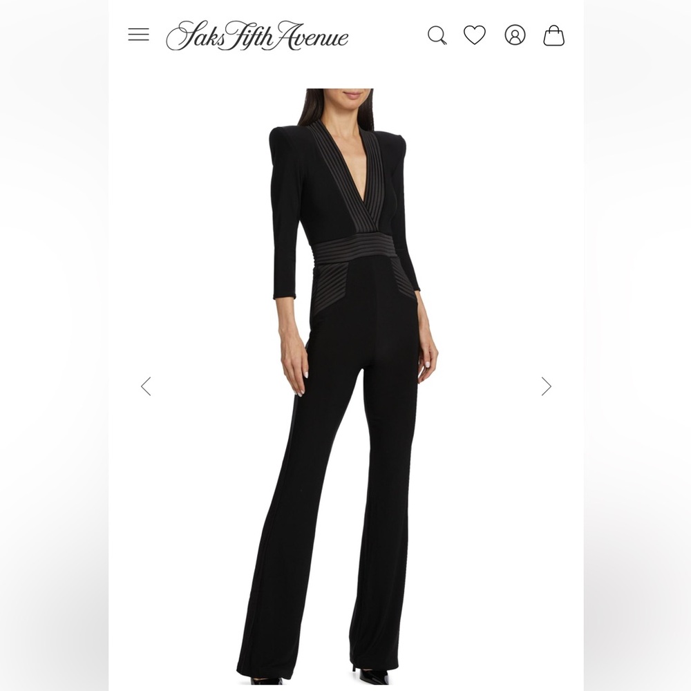 NWOT Zhivago Eye Of Horus Jersey Straight-Leg Jumpsuit.